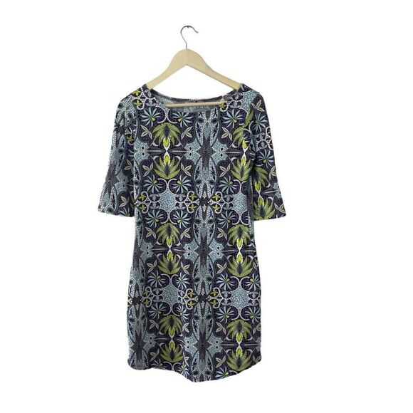 Soybu Small Dress Roll Tab Sleeves Pullover Stretch Travel Knee Length Womens - Picture 2 of 16